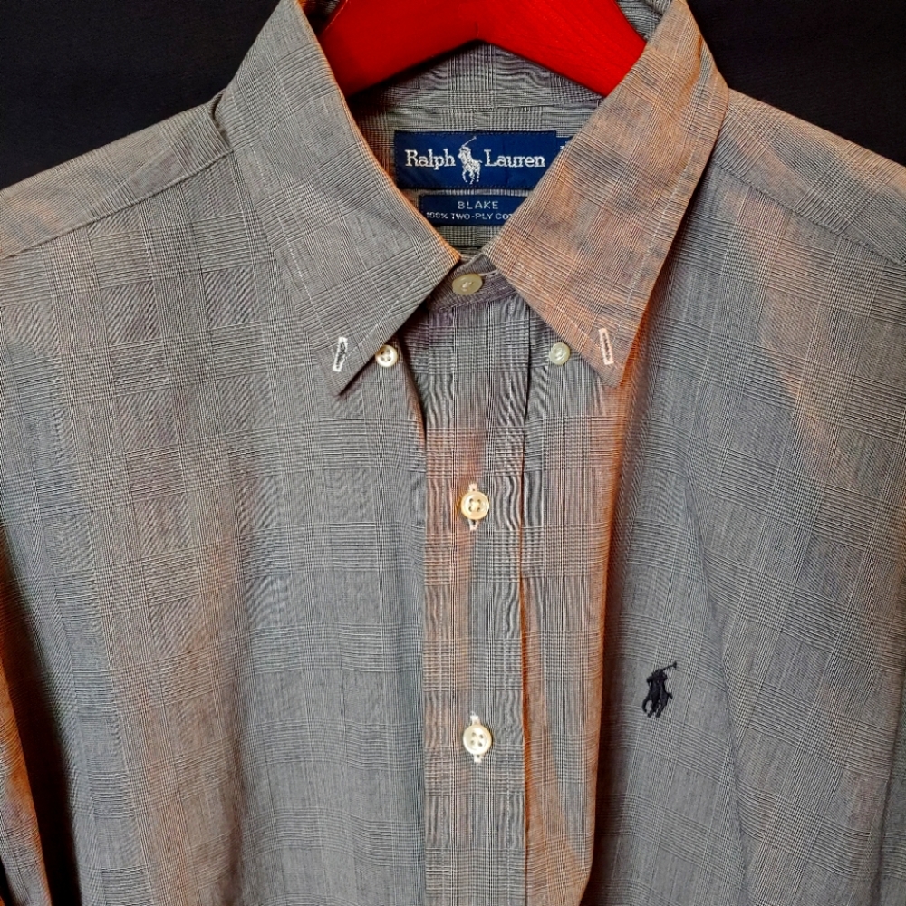 Men's Button down Polo Shirt by Ralph Lauren.